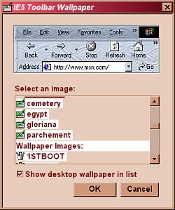 select toolbar skin